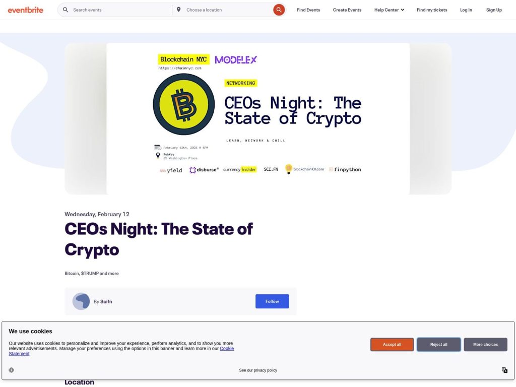 CEOs Night: The State of Crypto - Event screenshot