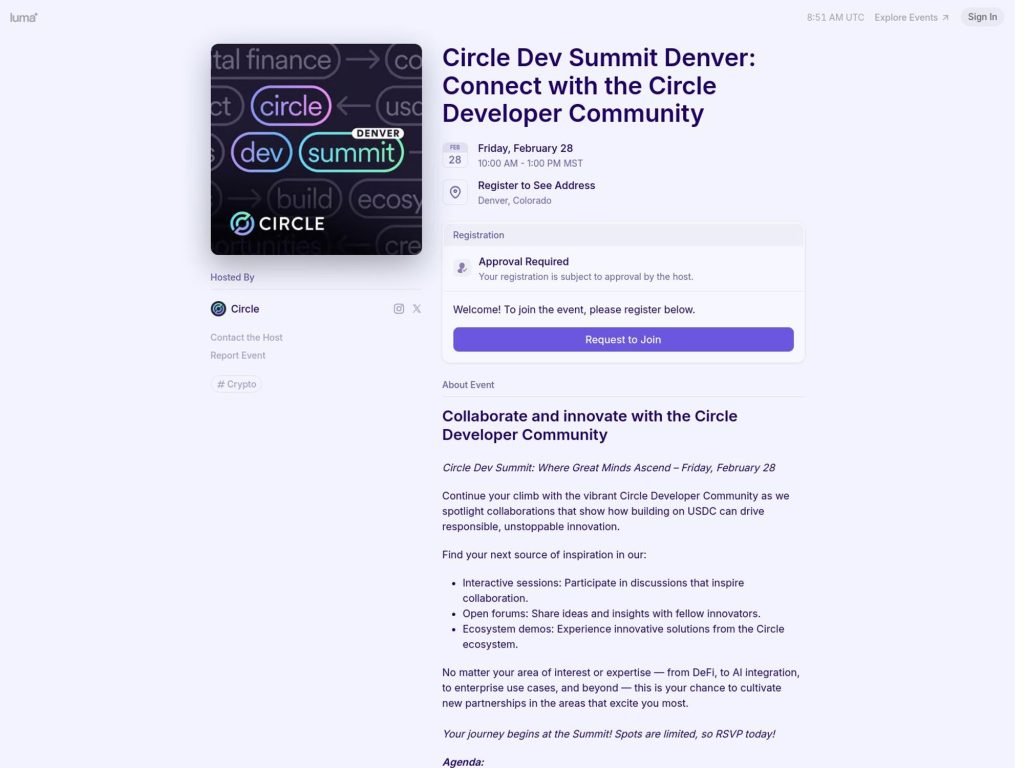 Circle Dev Summit Denver: Connect with the Circle Developer Community - Event screenshot