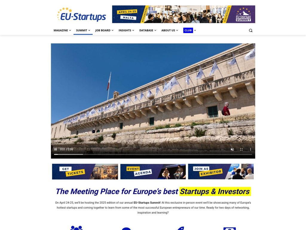 EU-Startups Summit 2025 - Event screenshot