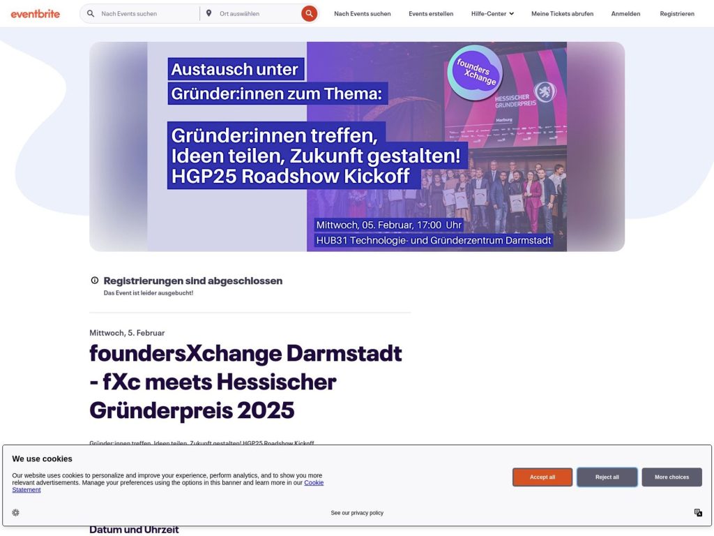 fXc meets Hessischer Gründerpreis 2025 - Event screenshot