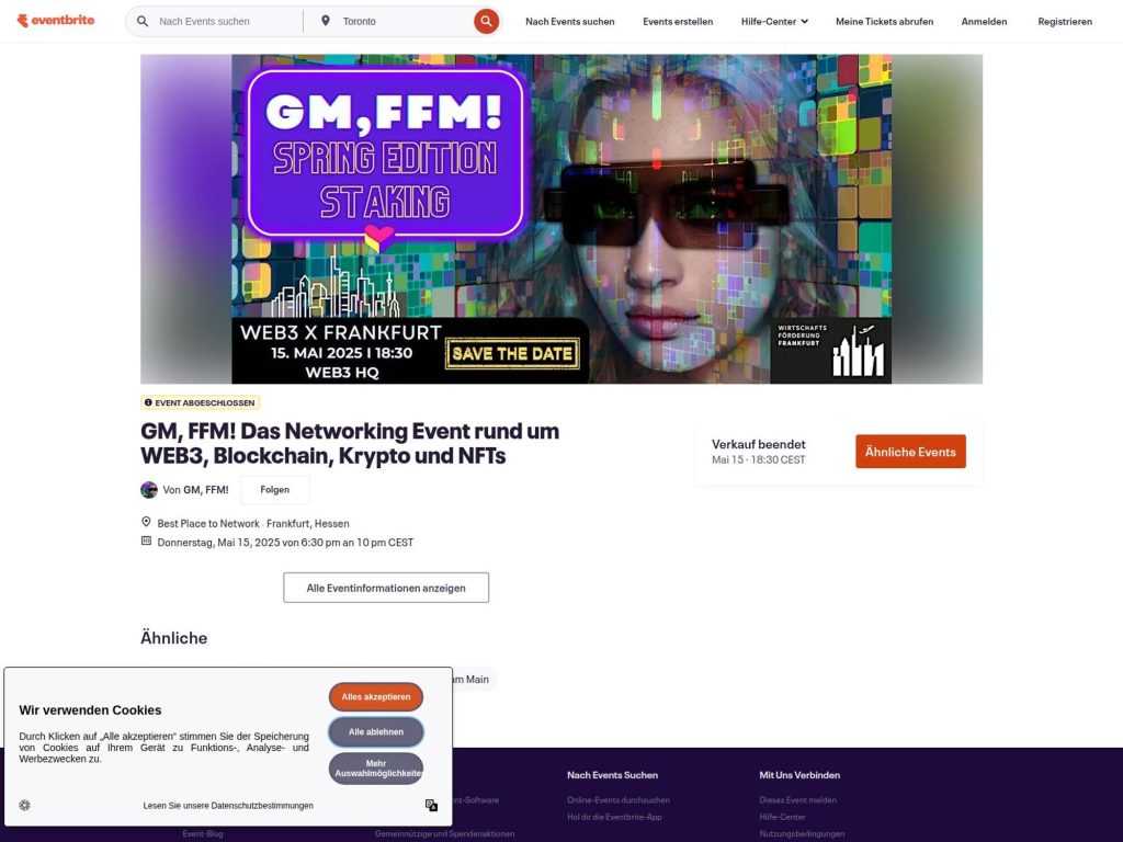 GM, FFM! Das Networking Event rund um WEB3, Blockchain, Krypto und NFTs screenshot