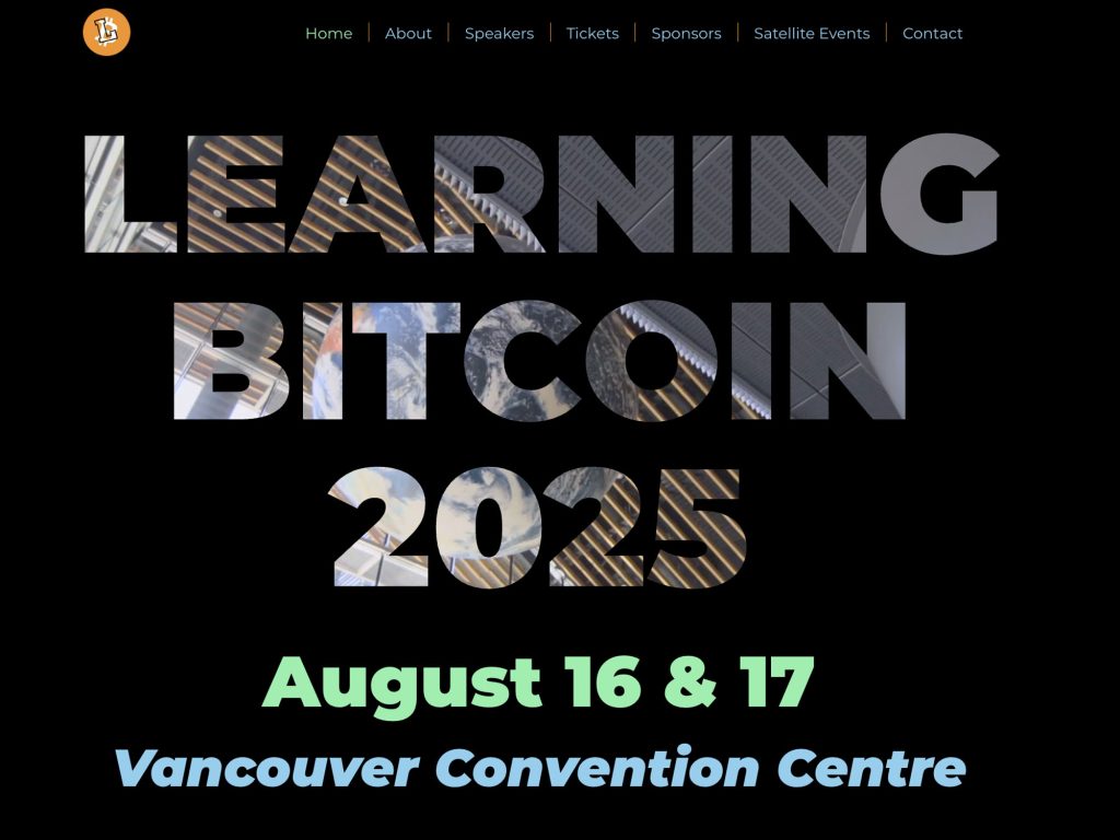 Learning Bitcoin 2025 - Event screenshot