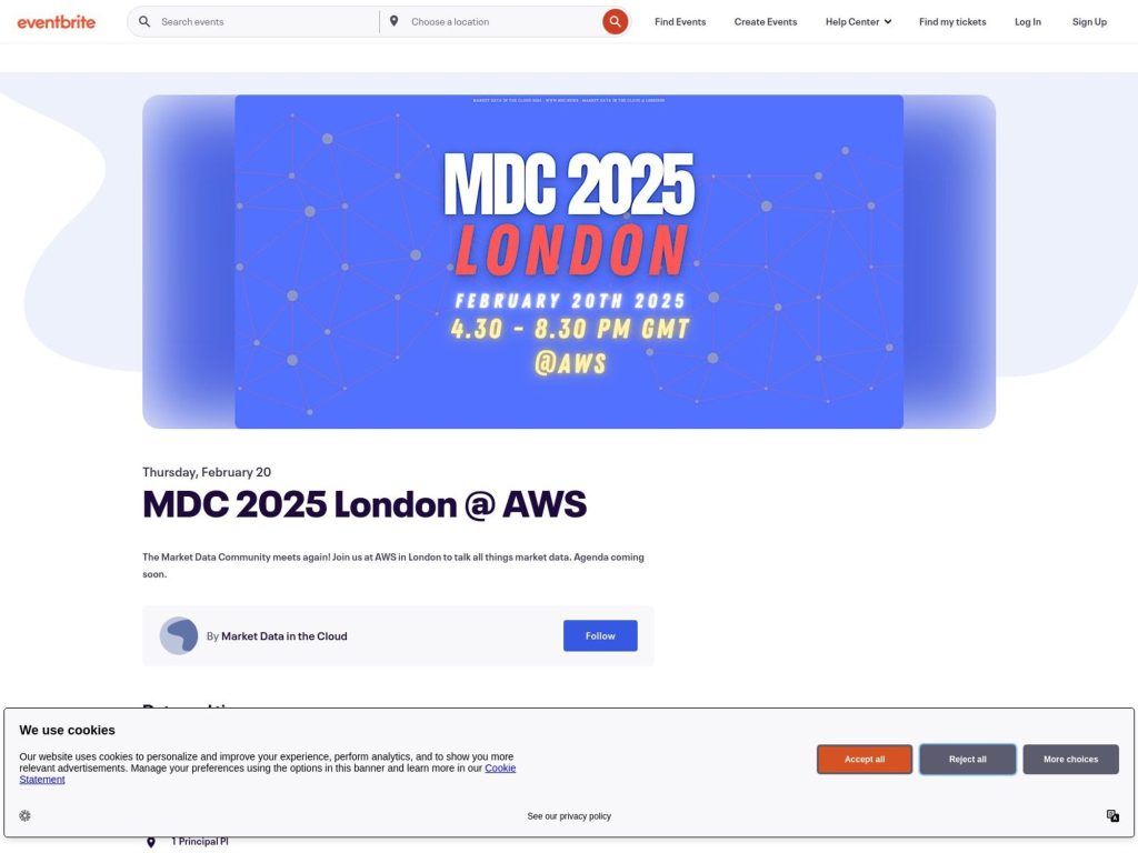 MDC 2025 London - Event screenshot