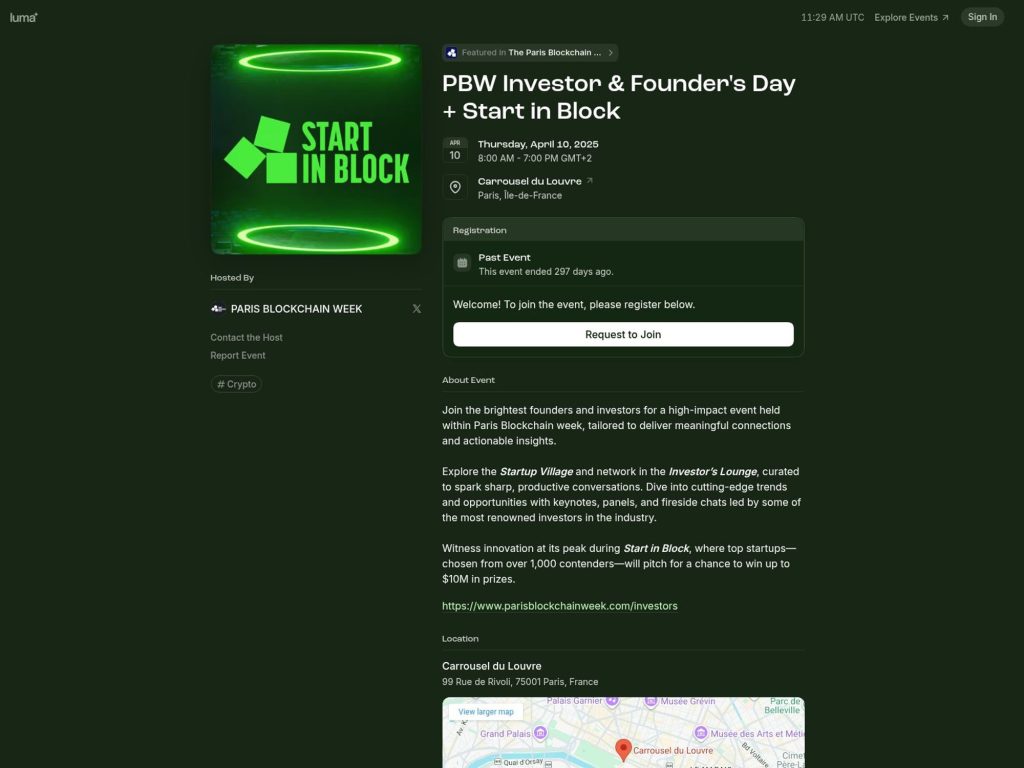 PBW Investor & Founder's Day + Start in Block screenshot