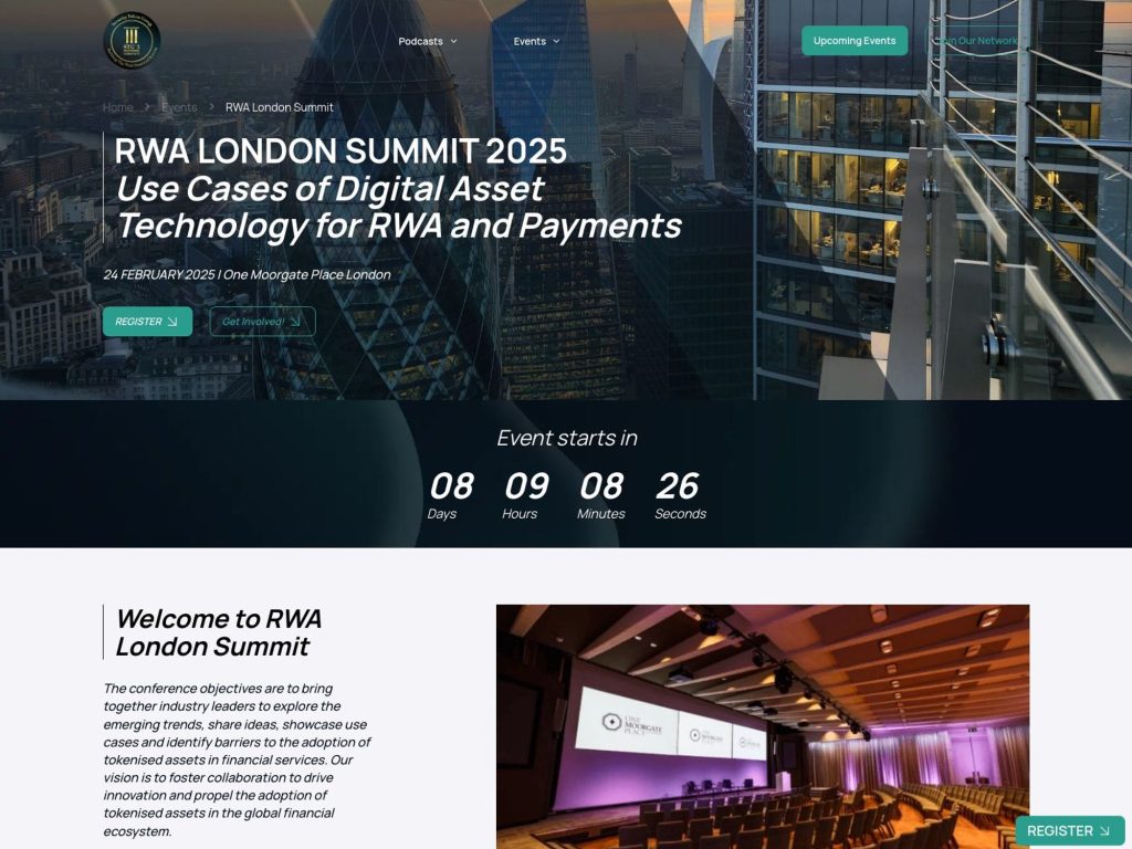 RWA London Summit 2025 - Event screenshot