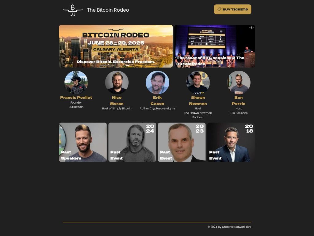 The Bitcoin Rodeo 2025 - Event screenshot