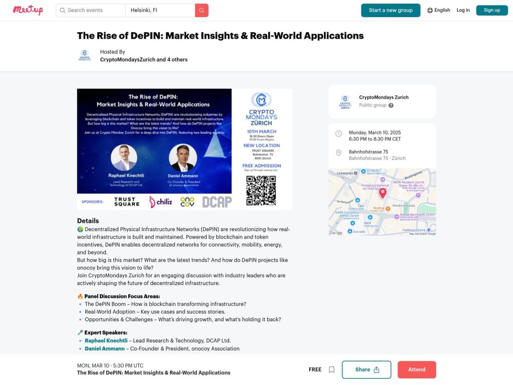 The Rise of DePIN: Market Insights & Real-World Applications - Event screenshot