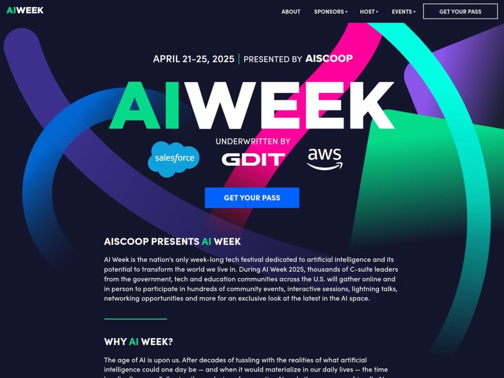 United States AI Week 2025 - Event screenshot