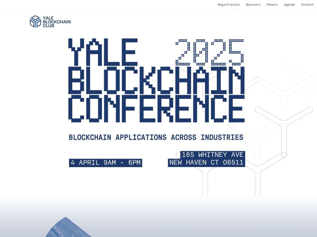 Yale Blockchain Conference 2025 screenshot