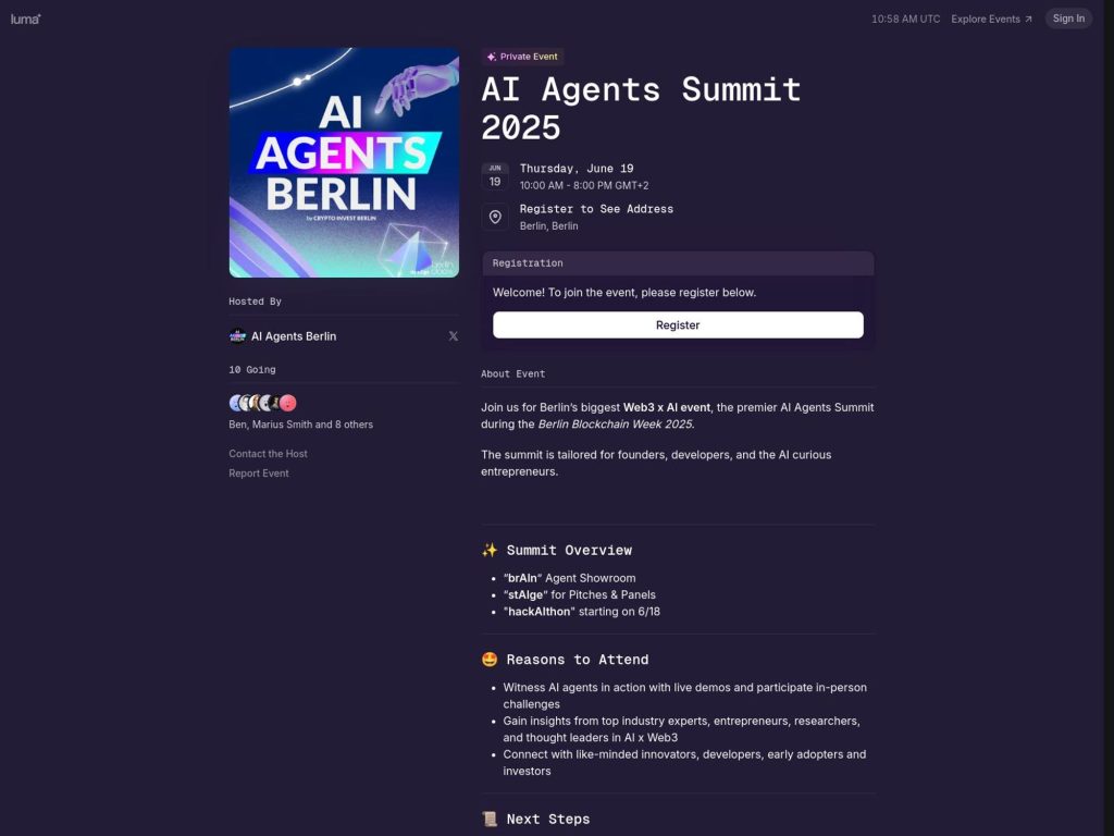 AI Agents Summit 2025 - Event screenshot