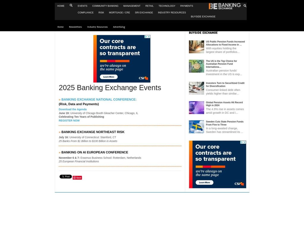 Banking Exchange on AI European Conference - Event screenshot