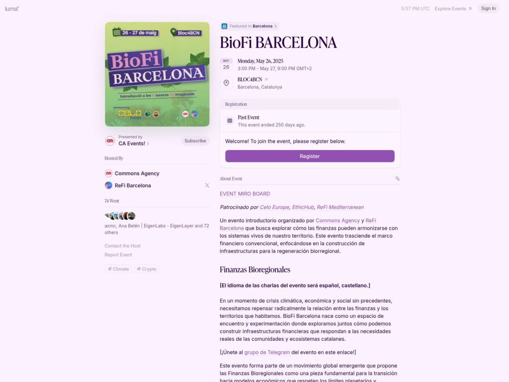 BioFi BARCELONA screenshot