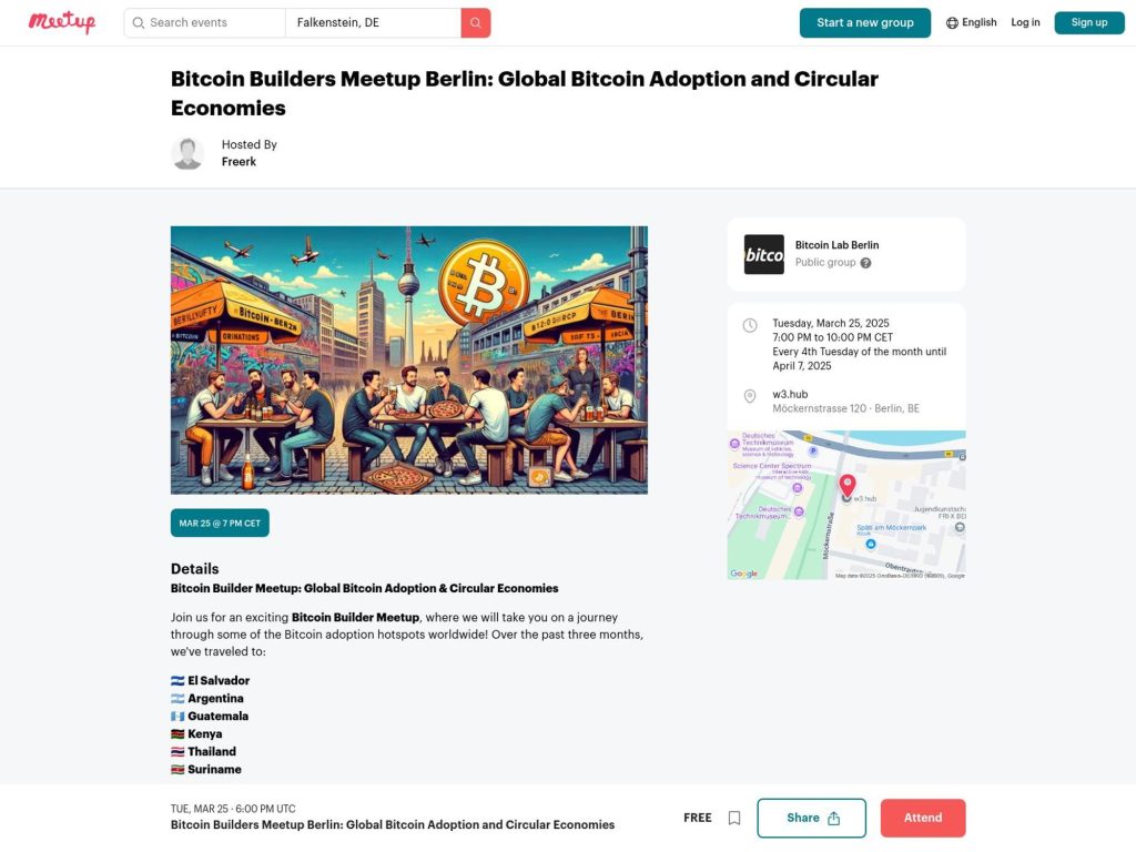 Bitcoin Builders Meetup Berlin: Global Bitcoin Adoption and Circular Economies image