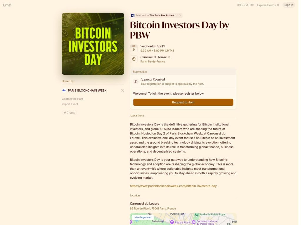 Bitcoin Investors Day by PBW - Event screenshot