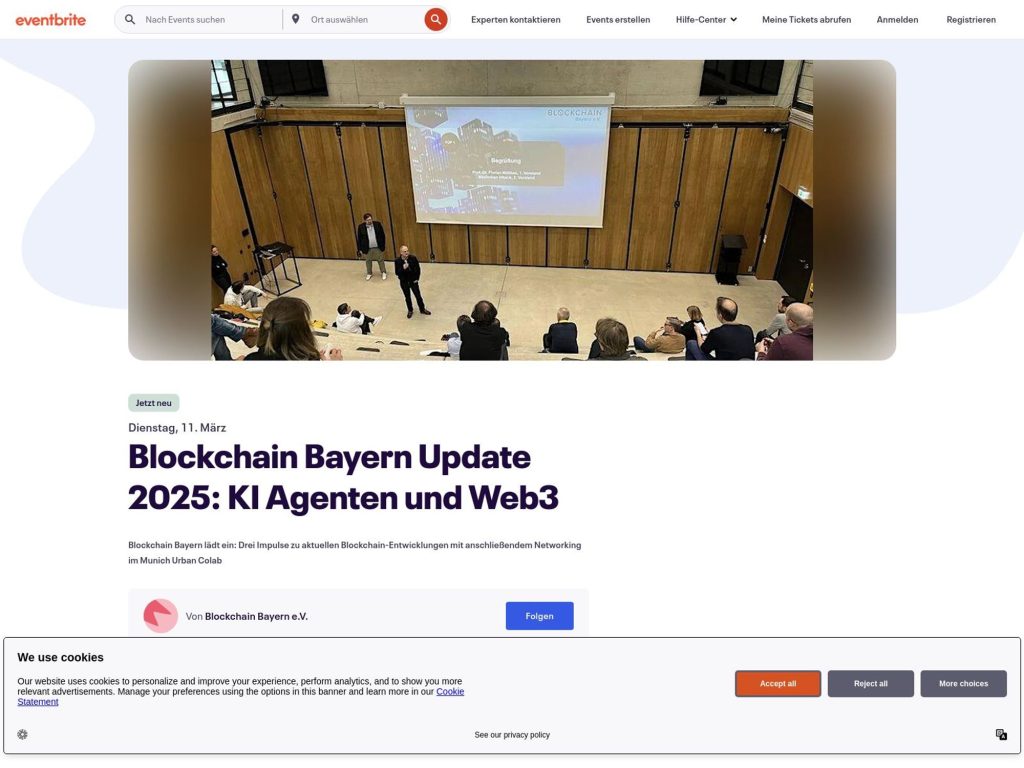Blockchain Bayern Update 2025: KI Agenten und Web3 - Event screenshot