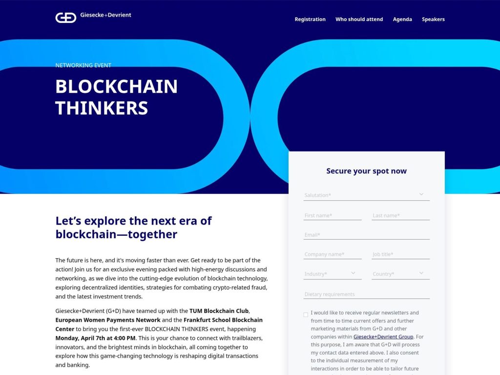 Blockchain Thinkers - Event screenshot