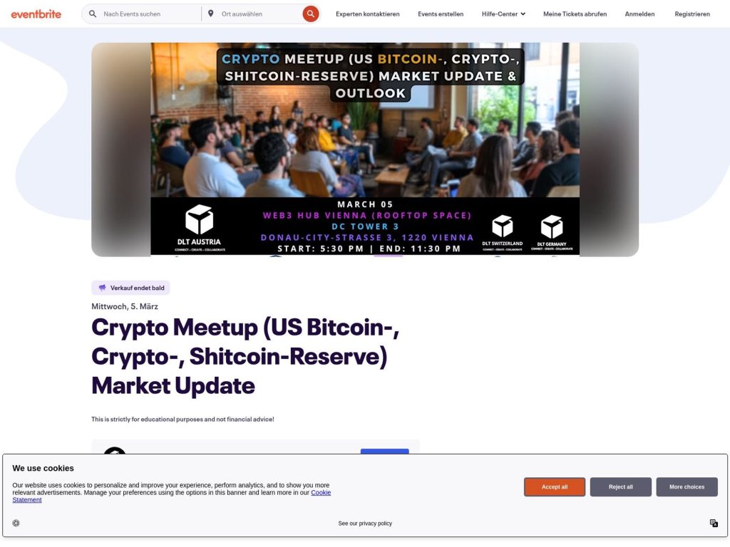 Crypto Meetup (US Bitcoin-, Crypto-, Shitcoin-Reserve) Market Update image