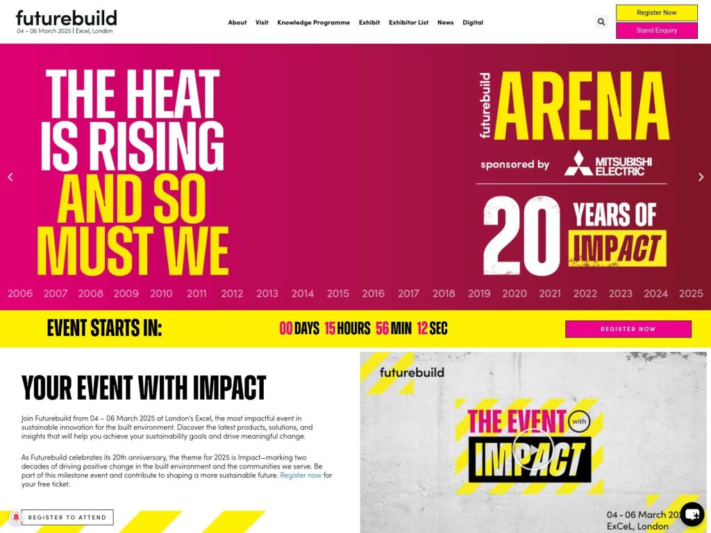 Futurebuild London 2025 - Event screenshot