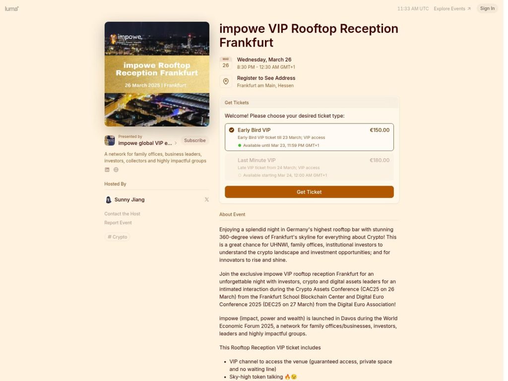 impowe VIP Rooftop Reception Frankfurt image