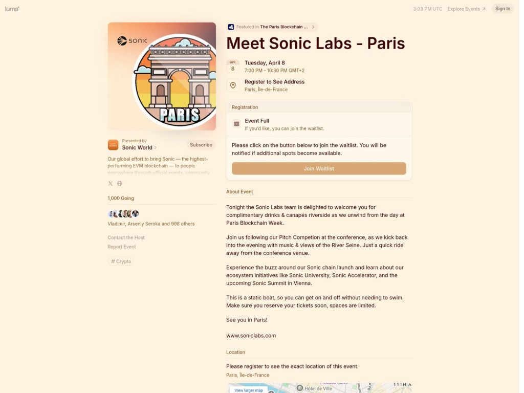 Meet Sonic Labs - Paris image