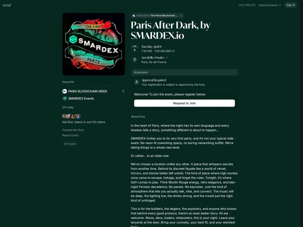 Paris After Dark, by SMARDEX.io image