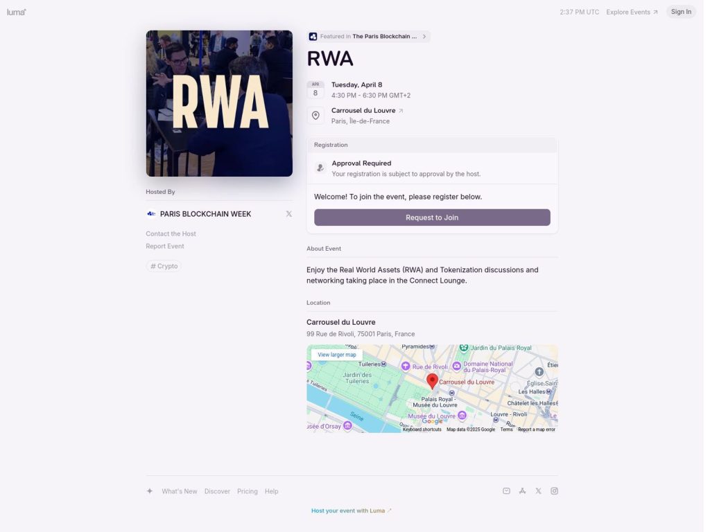 RWA - Event screenshot
