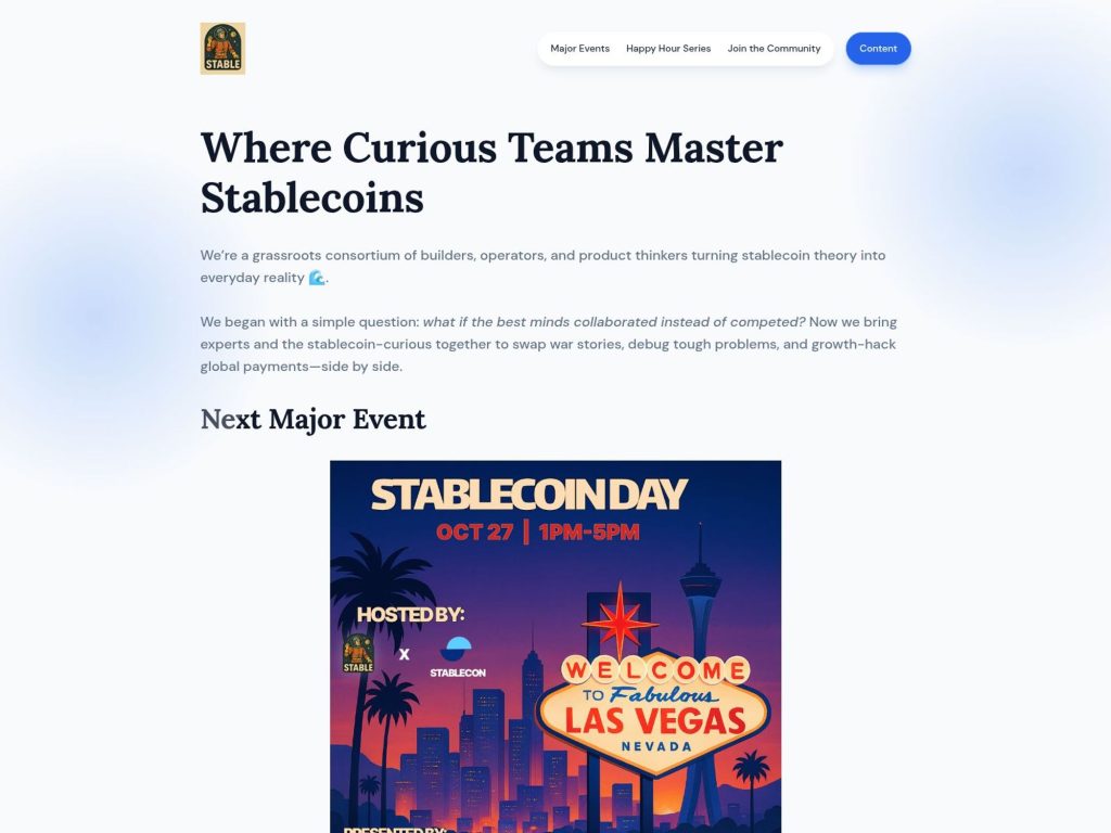 Stable: A Half-Day of Real-World Stablecoin Use Cases screenshot