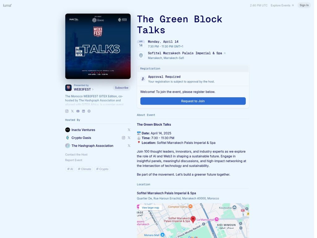 The Green Block Talks - Event screenshot