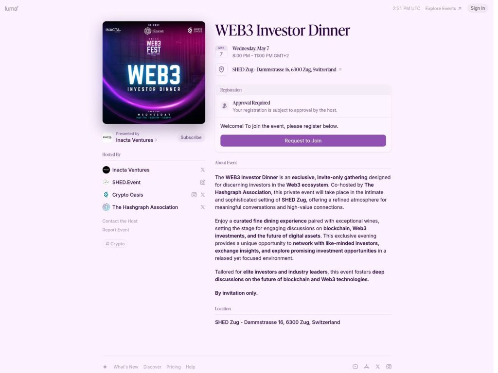 WEB3 Investor Circle - Event screenshot