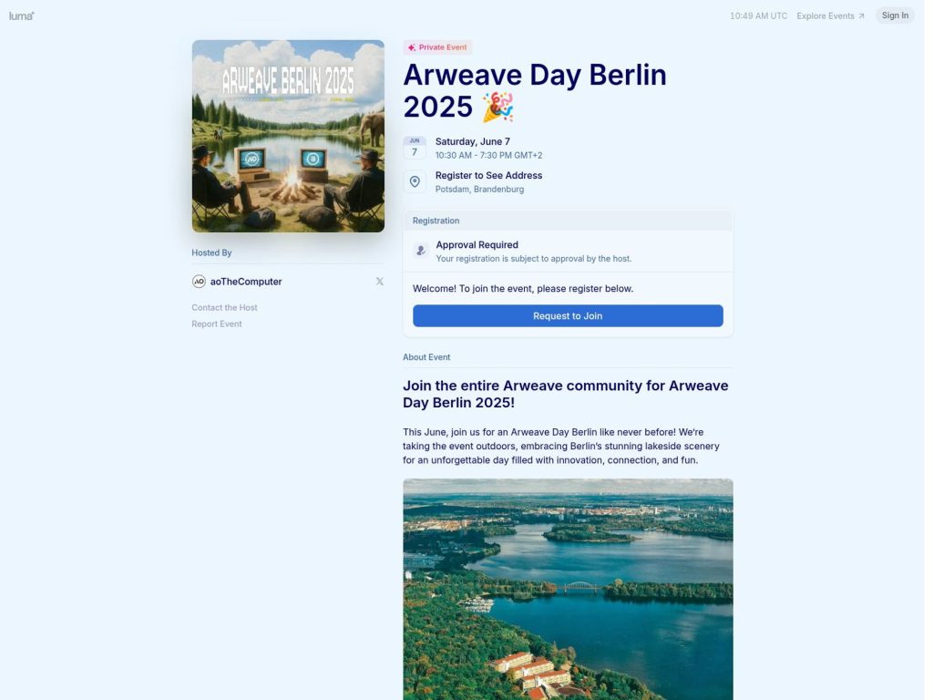 Arweave Day Berlin 2025 - Event screenshot