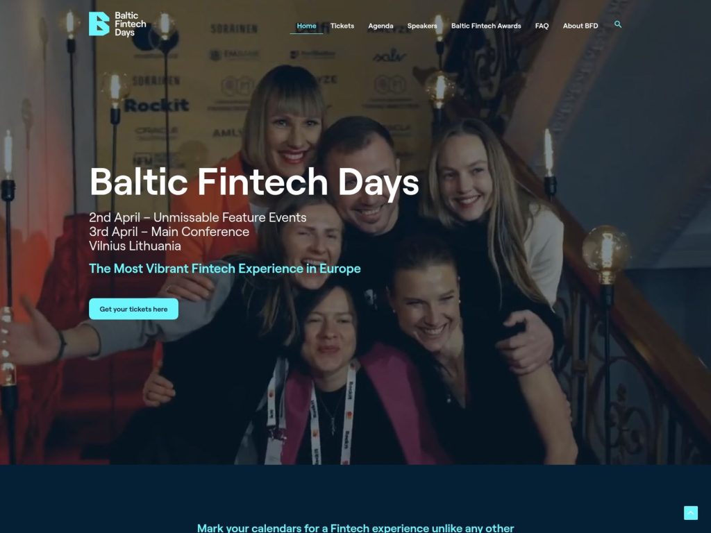 Baltic Fintech Days 2025 - Event screenshot