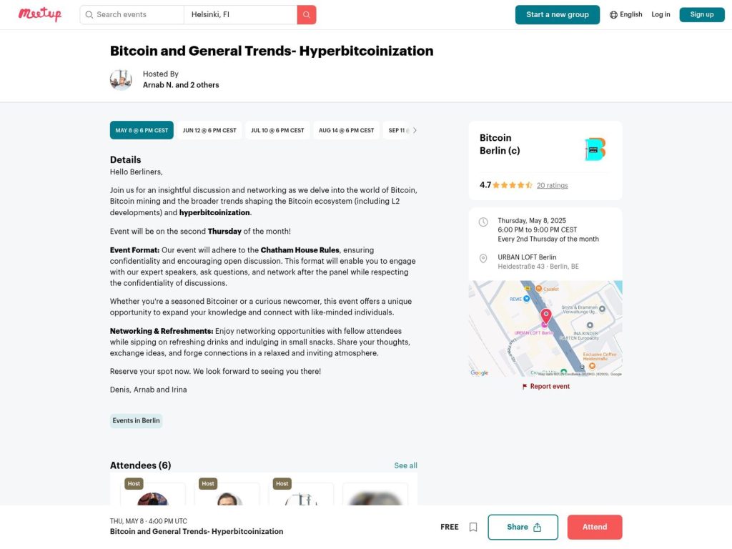 Bitcoin and General Trends- Hyperbitcoinization - Event screenshot