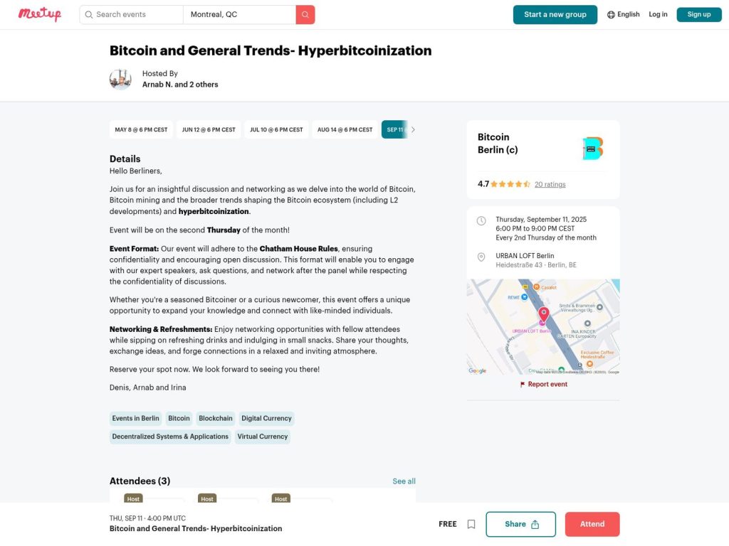Bitcoin and General Trends- Hyperbitcoinization - Event screenshot