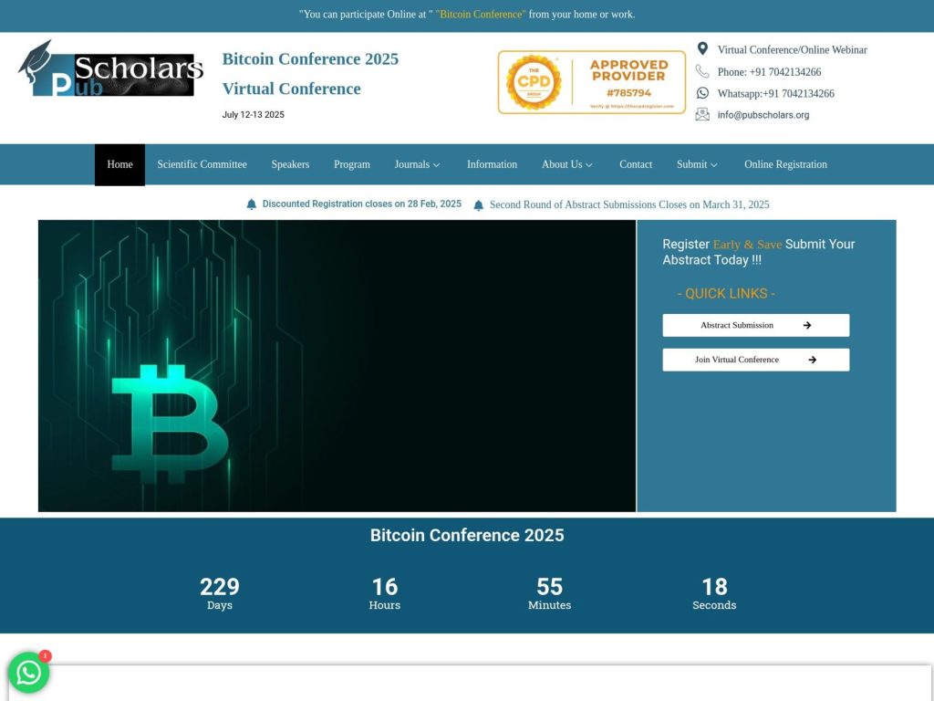 Bitcoin Conference 2025 - Event screenshot