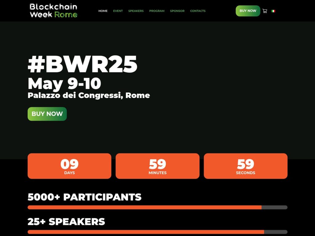 Blockchain Week Rome 2025 (BWR25) - Event screenshot