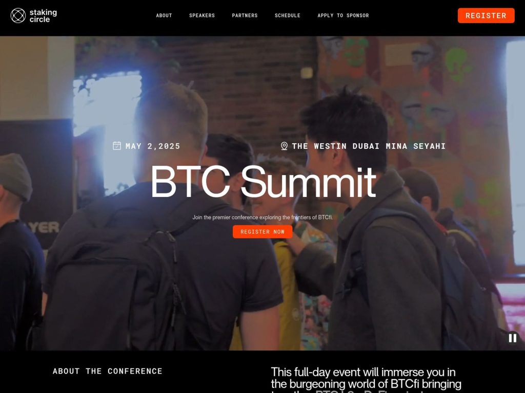 BTC Summit by Staking Circle - Event screenshot