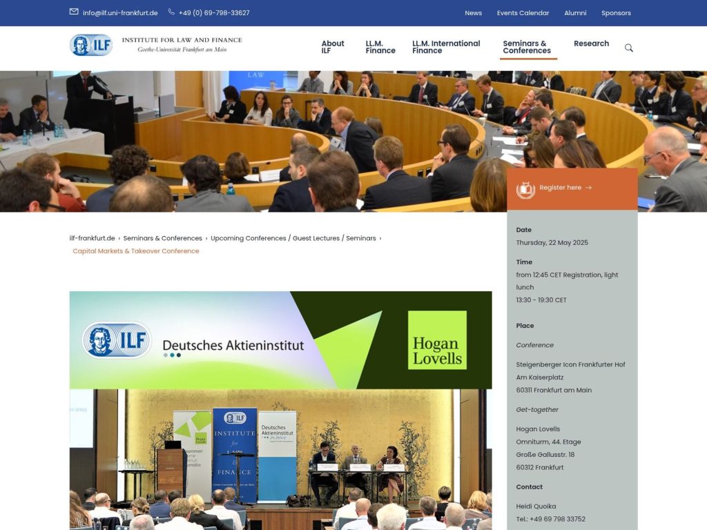 Capital Markets & Takeover Conference - Event screenshot