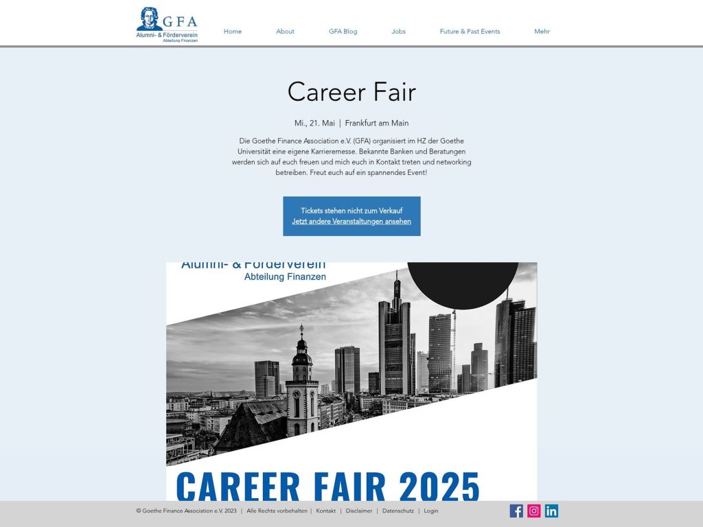 Career Fair - Event screenshot