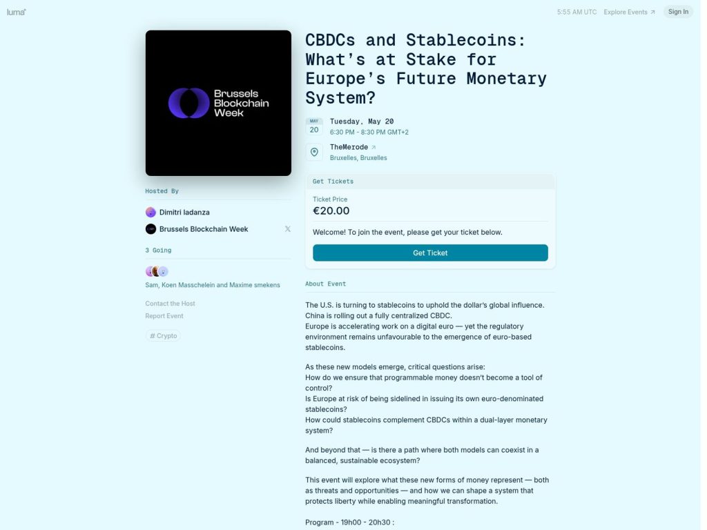CBDCs and Stablecoins: What’s at Stake for Europe’s Future Monetary System? - Event screenshot