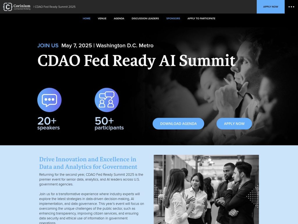 CDAO Fed Ready AI Summit - Event screenshot