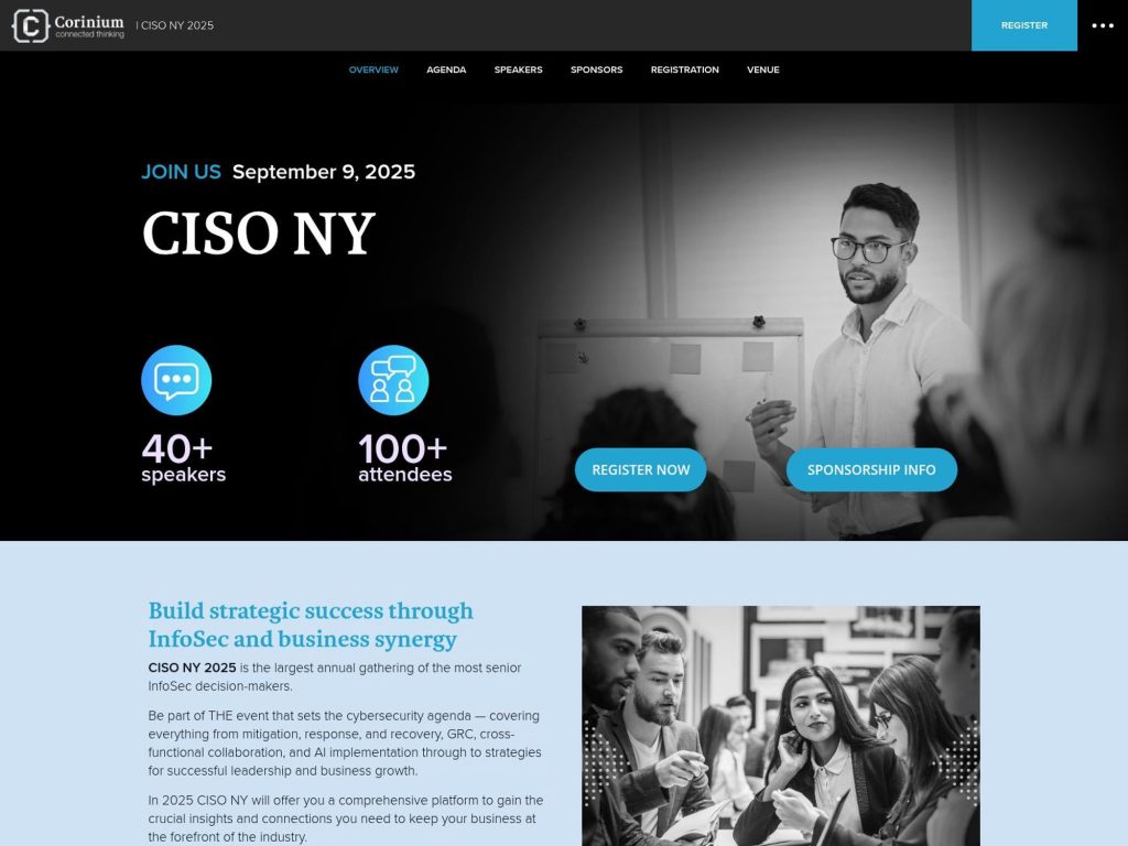 CISO NY 2025 - Event screenshot