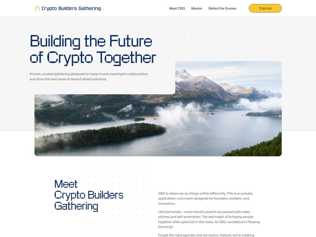 Crypto Builders Gathering - BCG - Event screenshot