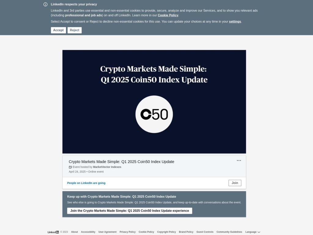 Crypto Markets Made Simple: Q1 2025 Coin50 Index Update image