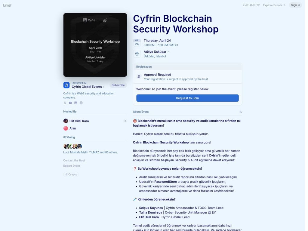 Cyfrin Blockchain Security Workshop screenshot