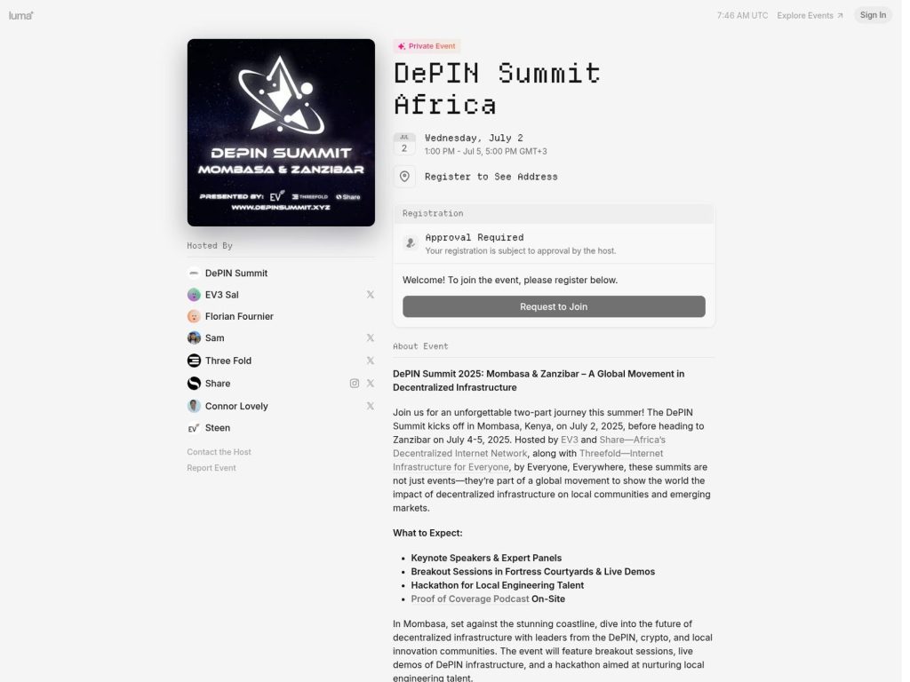 DePIN Summit Africa - Event screenshot