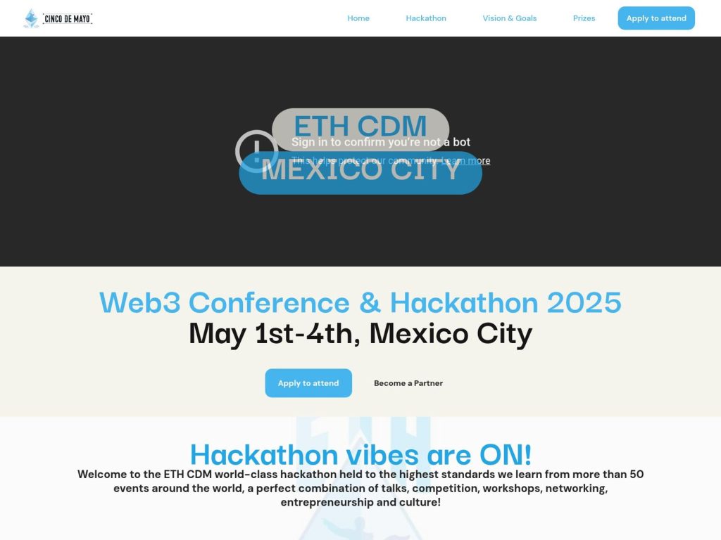 ETH CDM - Cinco de Mayo Conference - Event screenshot