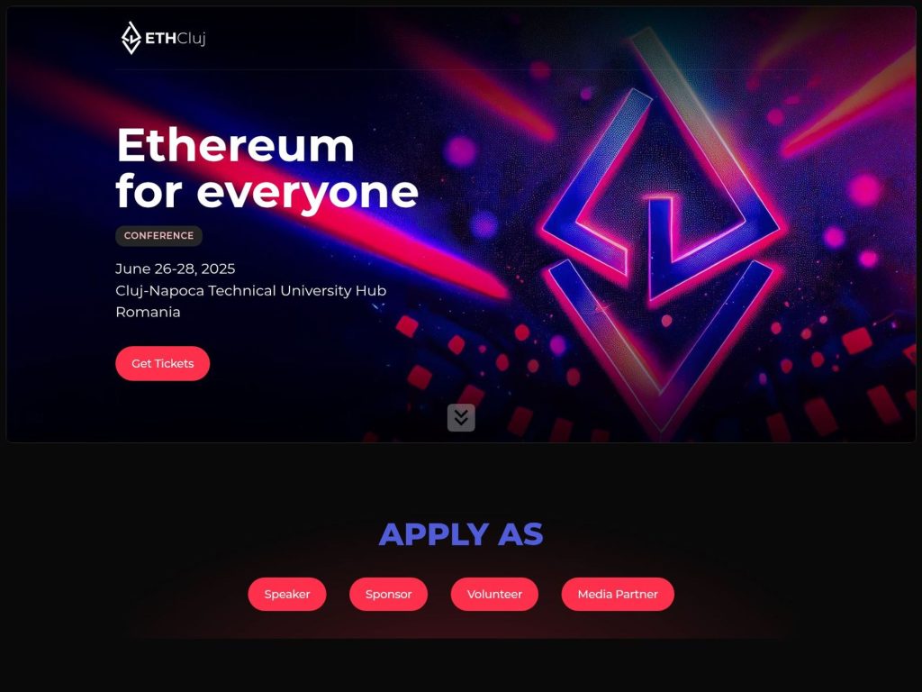 ETHCluj 2025 - Event screenshot