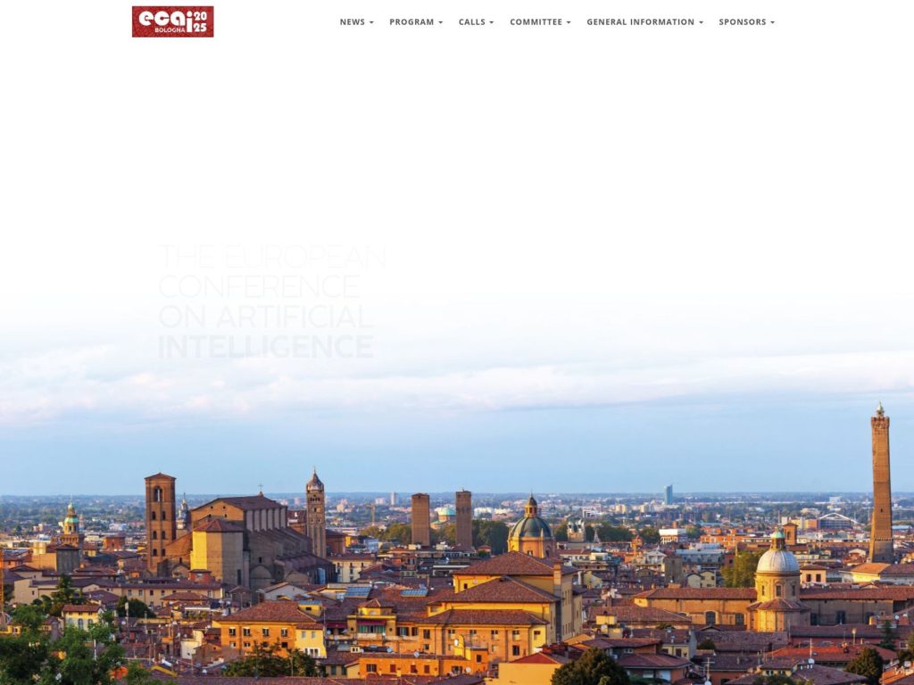 European Conference on Artificial Intelligence - Event screenshot