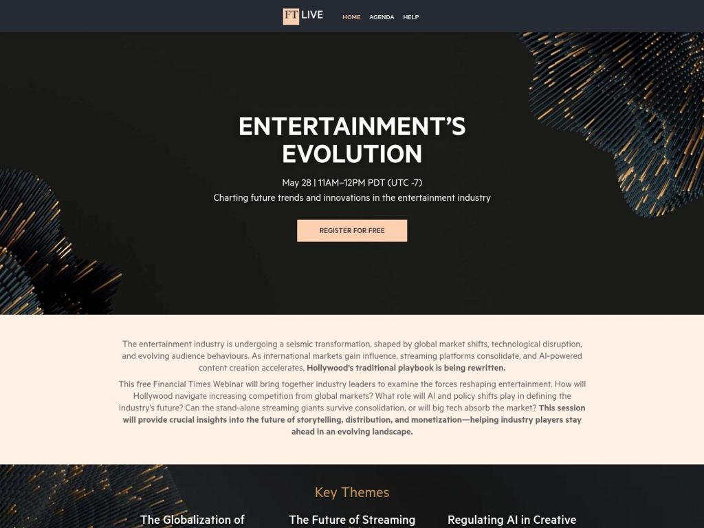 FT Live - Entertainment’s Evolution image