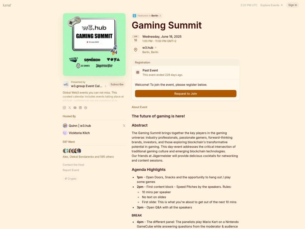 Gaming Summit screenshot